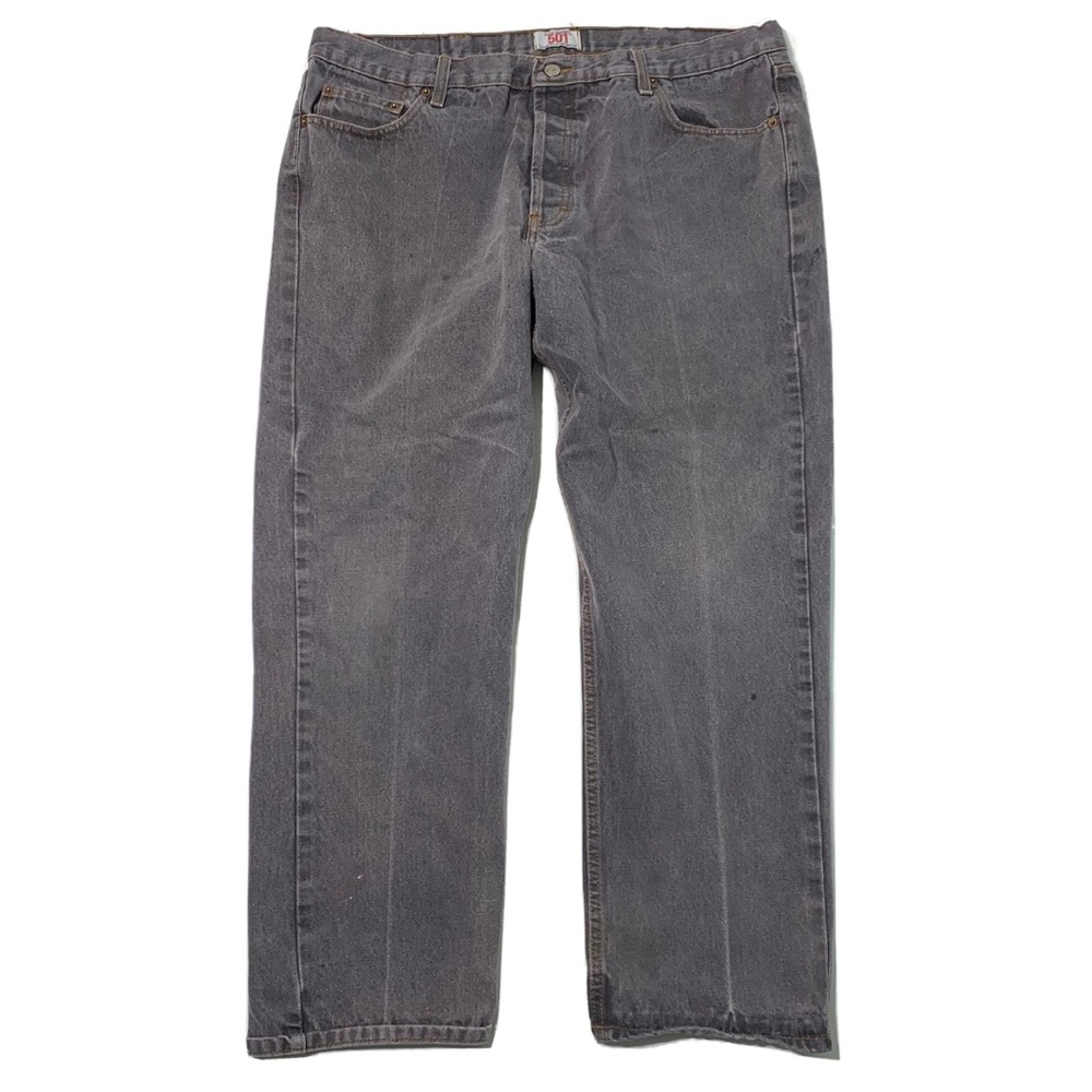 Levi’s 501 Vintage 80’s 90’s USA Made Light Black Jeans Mens Size 40 x 31 Loose - Picture 1 of 9